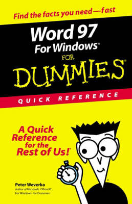 Word 97 for Windows for Dummies Quick Reference
