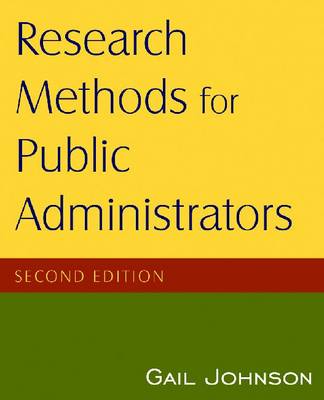 Research Methods for Public Administrators