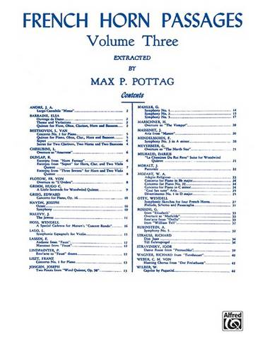 French Horn Passages, Volume III
