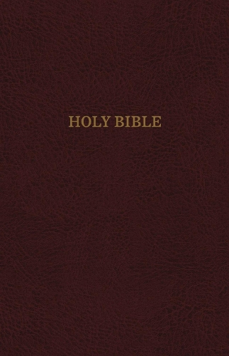 KJV Holy Bible: Super Giant Print with 43,000 Cross References, Burgundy Leather-look, Red Letter, Comfort Print: King James Version