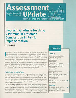 Assessment Update Volume 18, Number 6 November-december 2006