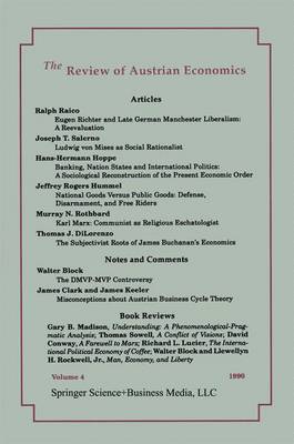The Review of Austrian Economics: v. 4