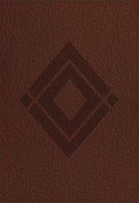 CSB Baker Illustrated Study Bible Brown, Diamond Design LeatherTouch