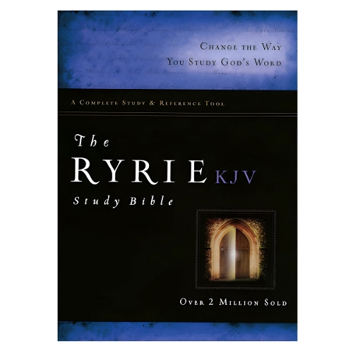 KJV Ryrie Study Bible Genuine Leather Black Red Letter, The