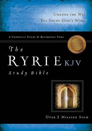 KJV Ryrie Study Bible Hardcover- Red Letter Indexed, The
