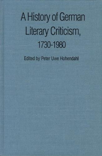 A History of German Literary Criticism, 1730-1980