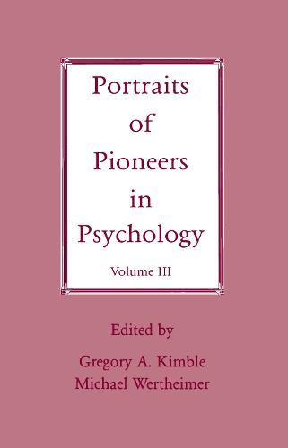 Portraits of Pioneers in Psychology