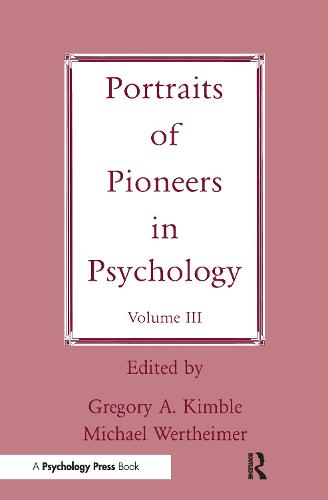 Portraits of Pioneers in Psychology