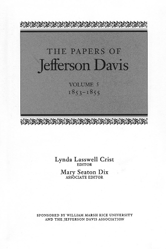 The Papers of Jefferson Davis
