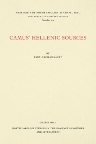 Camus' Hellenic Sources