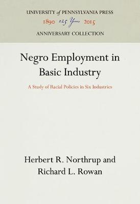 Negro Employment in Basic Industry