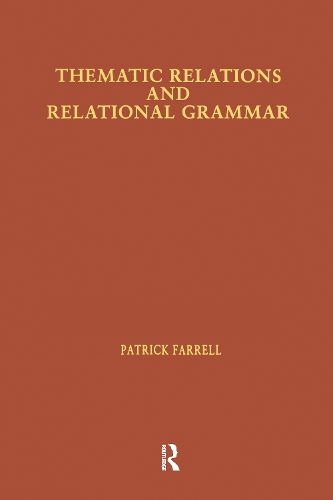 Thematic Relations and Relational Grammar