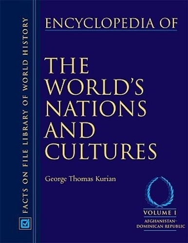 Encyclopedia of the World's Nations and Cultures  4 Volume Set