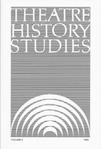 Theatre History Studies 1985