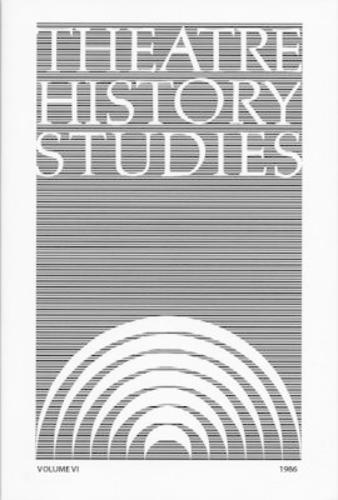 Theatre History Studies 1986