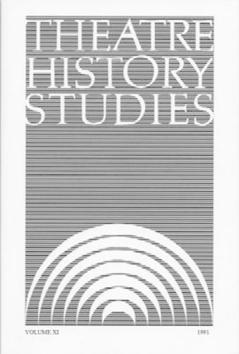 Theatre History Studies 1991