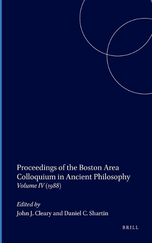 Proceedings of the Boston Area Colloquium in Ancient Philosophy