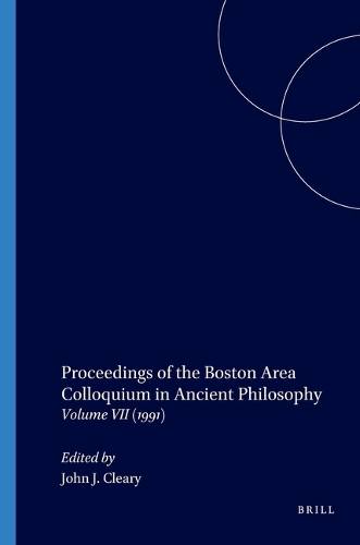 Proceedings of the Boston Area Colloquium in Ancient Philosophy