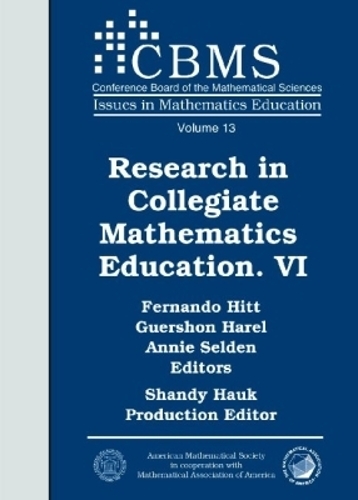 Research in Collegiate Mathematics Education VI