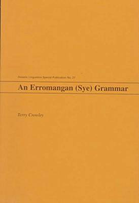 An Erromangan (Sye) Grammar