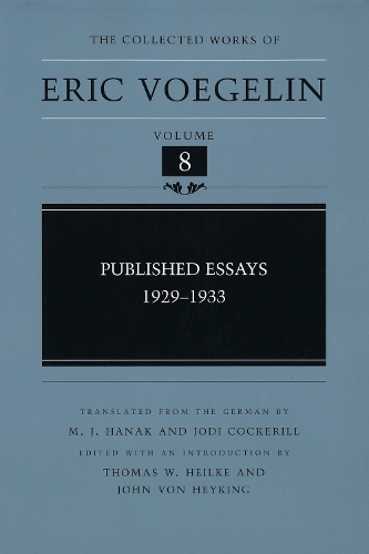 Published Essays, 1929-1933 (CW8)