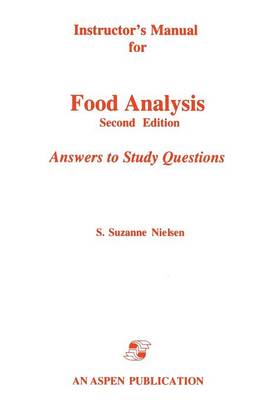 Instructor's Manual for Food Analysis