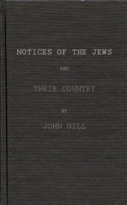 Notices of the Jews and Their Country by the Classic Writers of Antiquity
