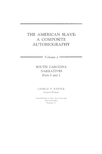 The American Slave