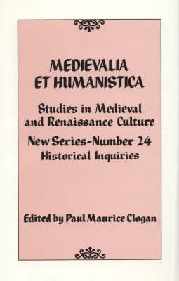 Medievalia et Humanistica, No. 24