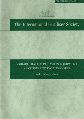 Variable Rate Application Equipment - Systems and Data Transfer