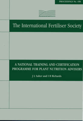 A National Training and Certification Programme for Plant Nutrition Advisors