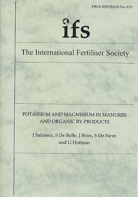 Potassium and Magnesium in Manures and Organic By-products