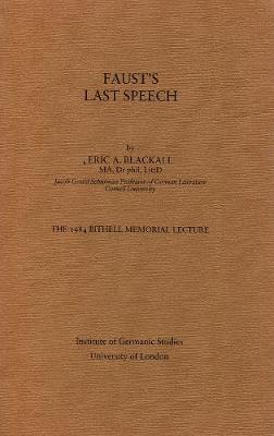 Faust's Last Speech
