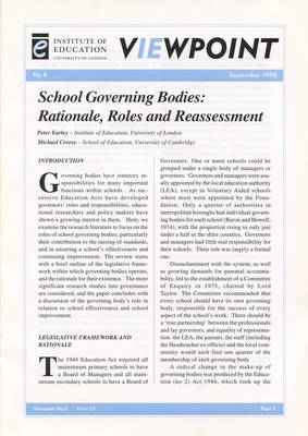School Governing Bodies
