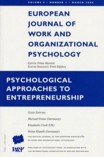 Psychological Approaches to Entrepreneurship