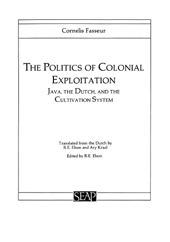 The Politics of Colonial Exploitation