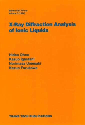 X-Ray Diffraction Analysis of Ionic Liquids