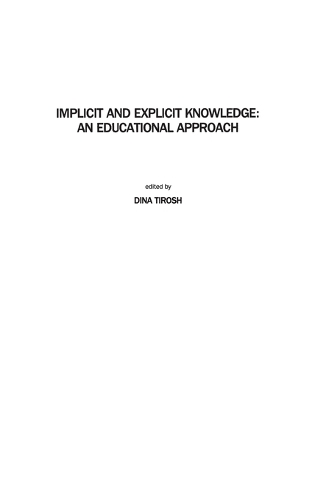 Implicit & Explicit Knowledge