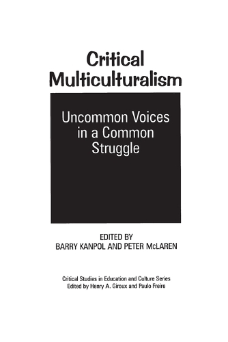 Critical Multiculturalism