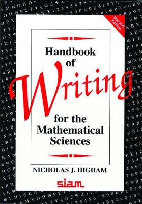 Handbook of Writing for the Mathematical Sciences