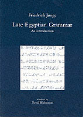 Late Egyptian Grammer