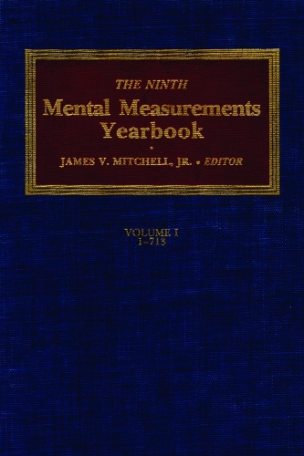 The Ninth Mental Measurements Yearbook