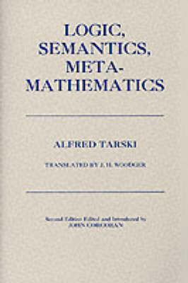 Logic, Semantics, Metamathematics