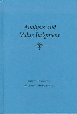 Analysis and Value Judgment