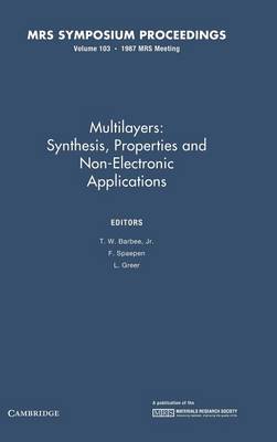 Multilayers: Volume 103