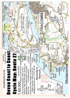 Devon Coast to Coast Cycle Map Route 27