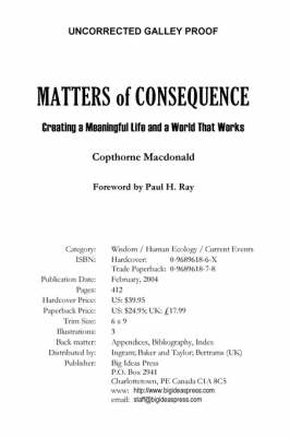 Matters of Consequence