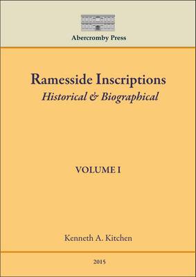Ramesside Inscriptions: Historical & Biographical