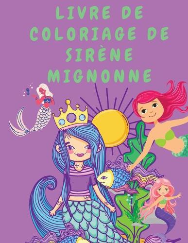 Livre de coloriage de sirene mignonne