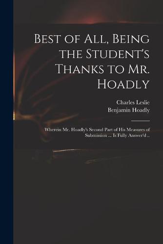 Best of All, Being the Student's Thanks to Mr. Hoadly